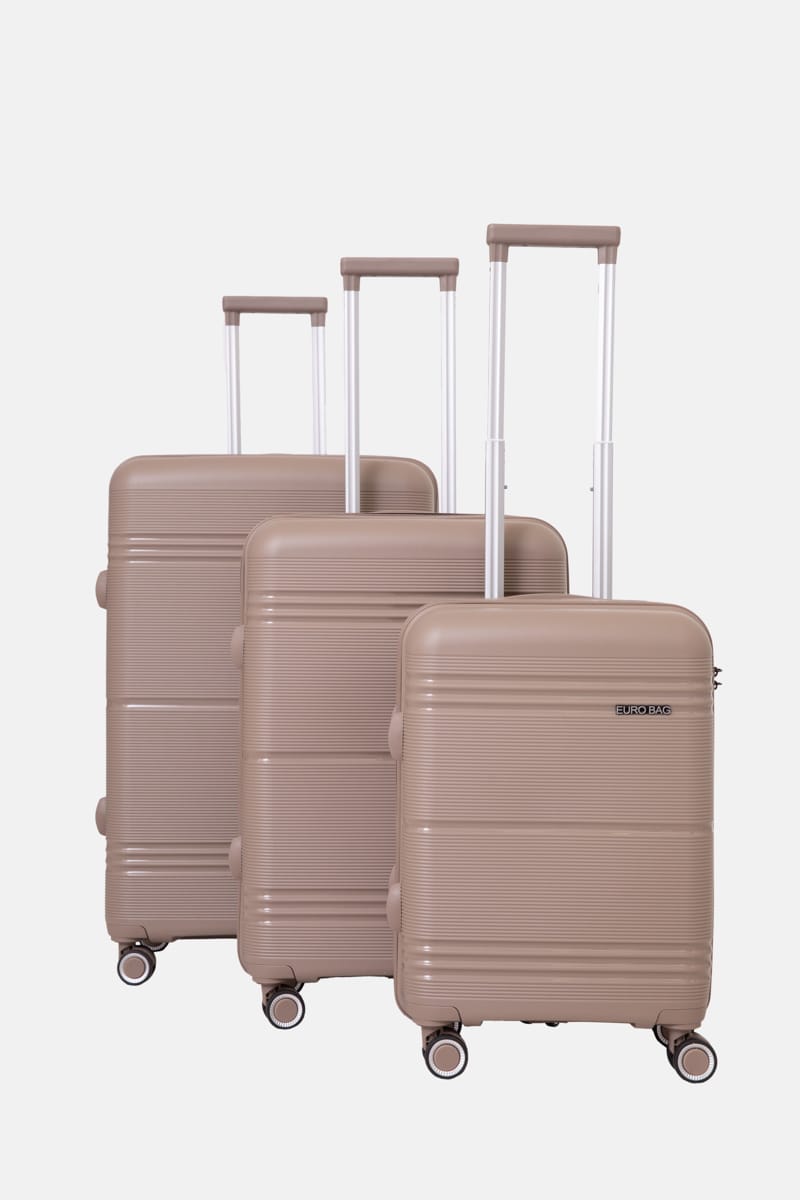 Set de 3 valises en Polypropylène "TRAVEL PRO"