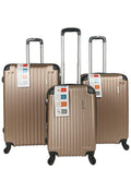SHIELD : Lot de 3 valises en ABS renforcé. Extenssible
