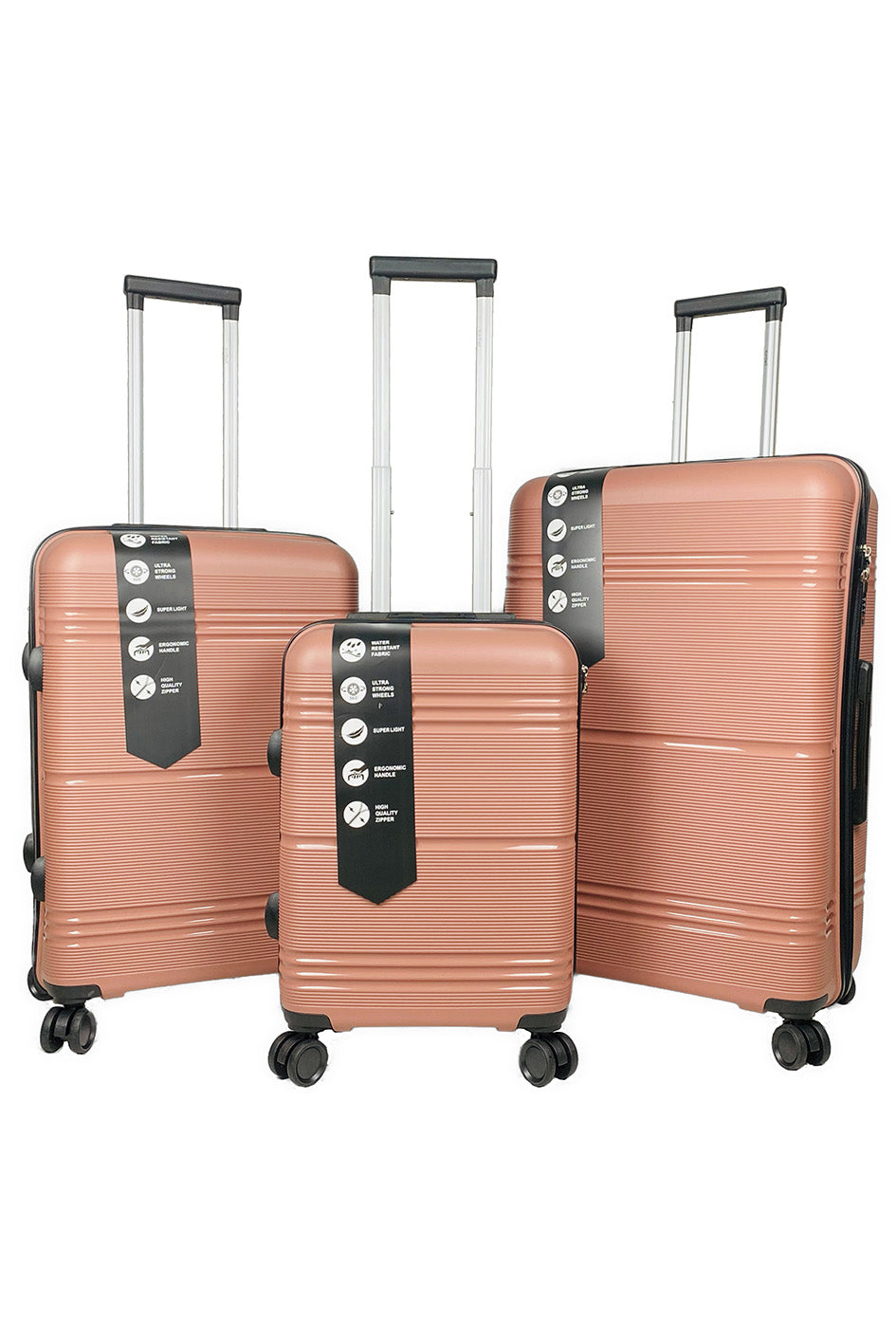 PANORAMA, ensemble de 3 valises en polypropylène. (BC) H