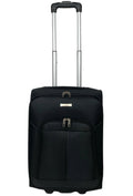 Valise cabine noire en nylon.