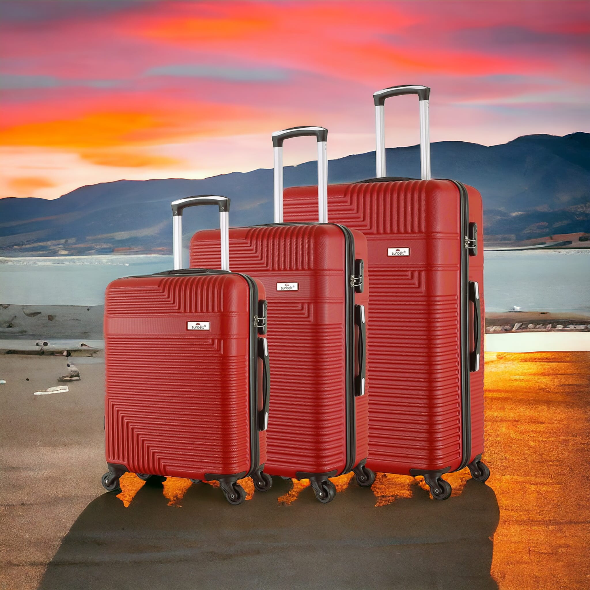 3 Valises en Abs Collection ACTIVITY  Sunbelt