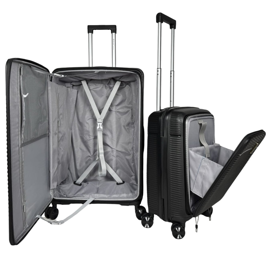 Valises Rigides avec Soufflet Extensible + Poche Ordinateur