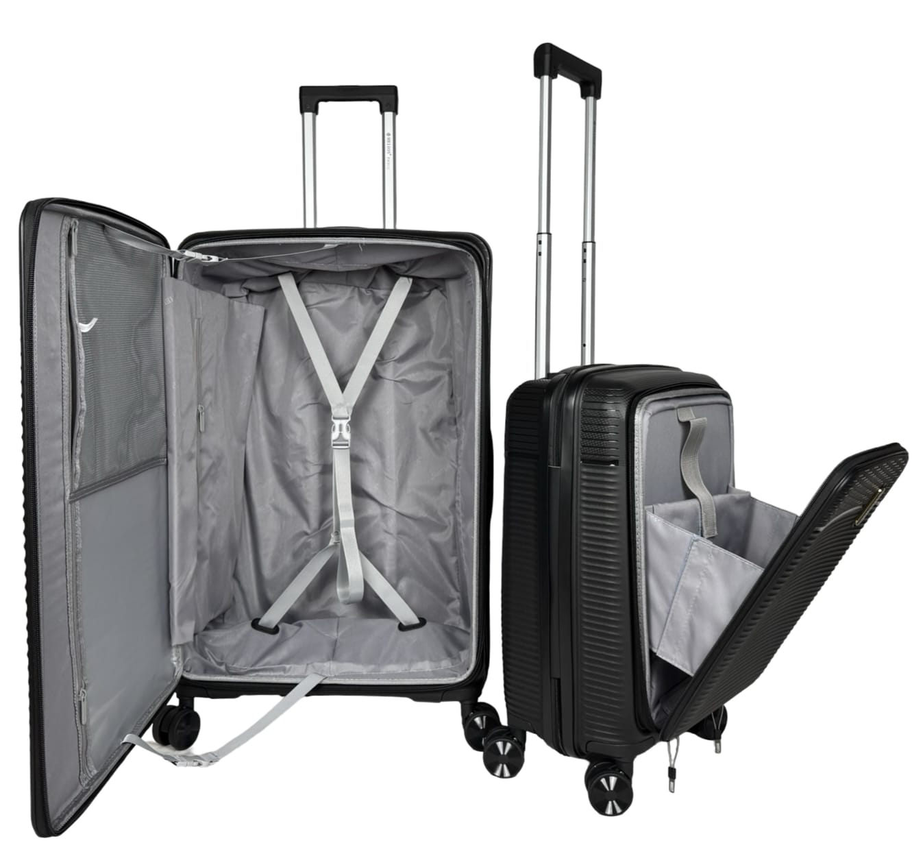Valises Rigides avec Soufflet Extensible + Poche Ordinateur