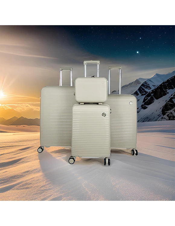 Dawn - Lot de 3 Valises + Vanity en Polypropylène Ultra Résistant | Valises de Rêve