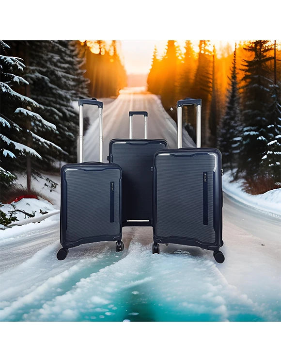 PANORAMA - Lot de 3 Valises Ultra-Légères en Polypropylène | Élégance et Durabilité pour Vos Voyages
