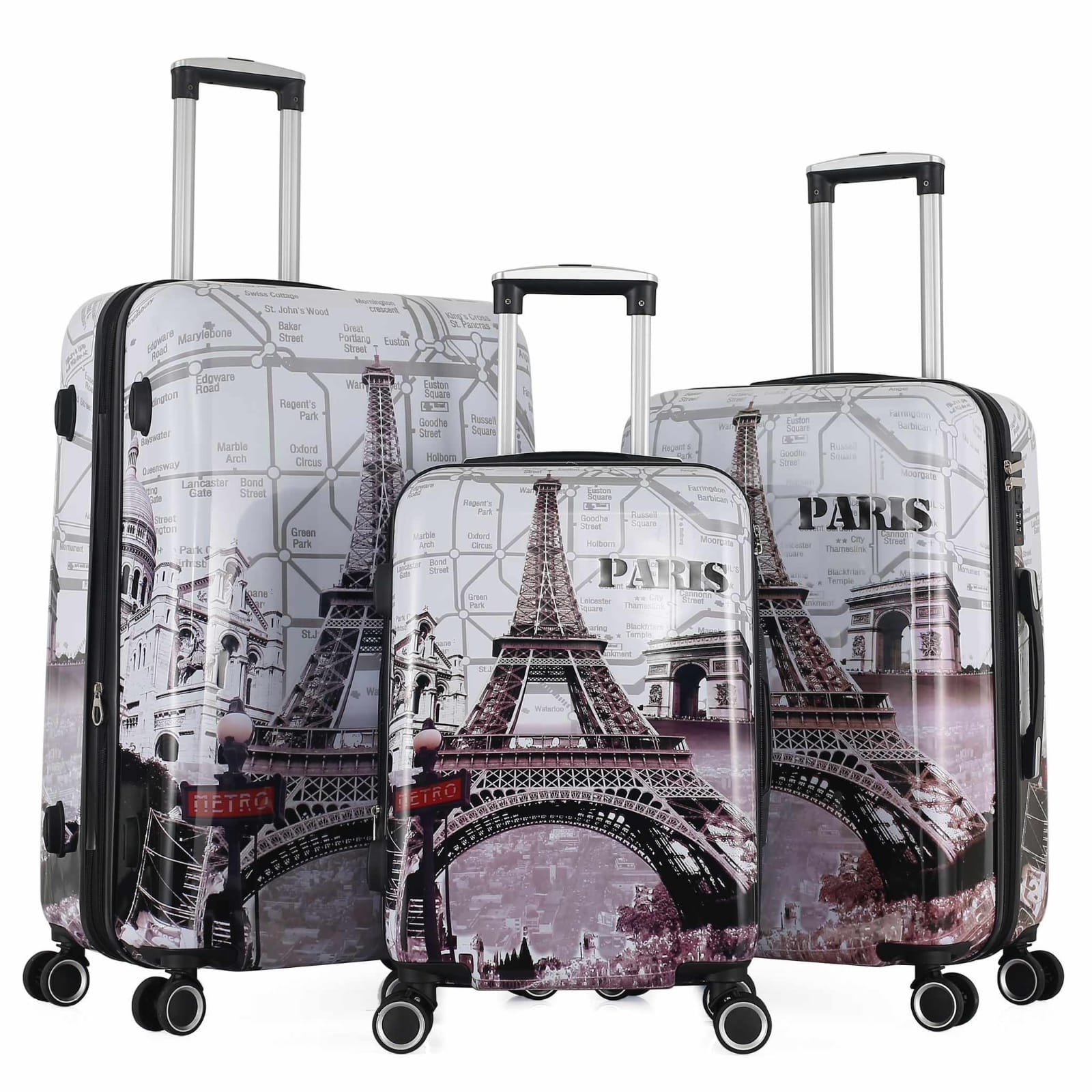 3 Valises incassable en polycarbonate