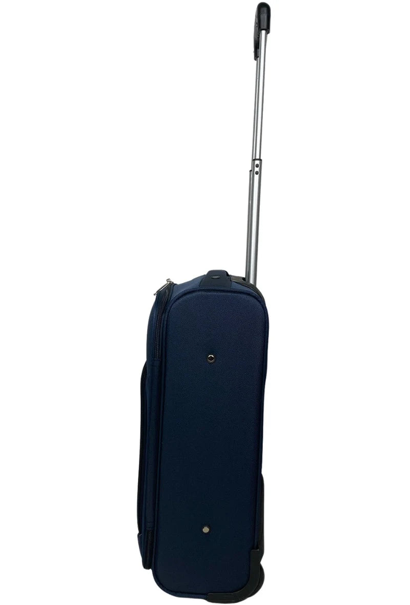 Valise cabine noire en nylon.