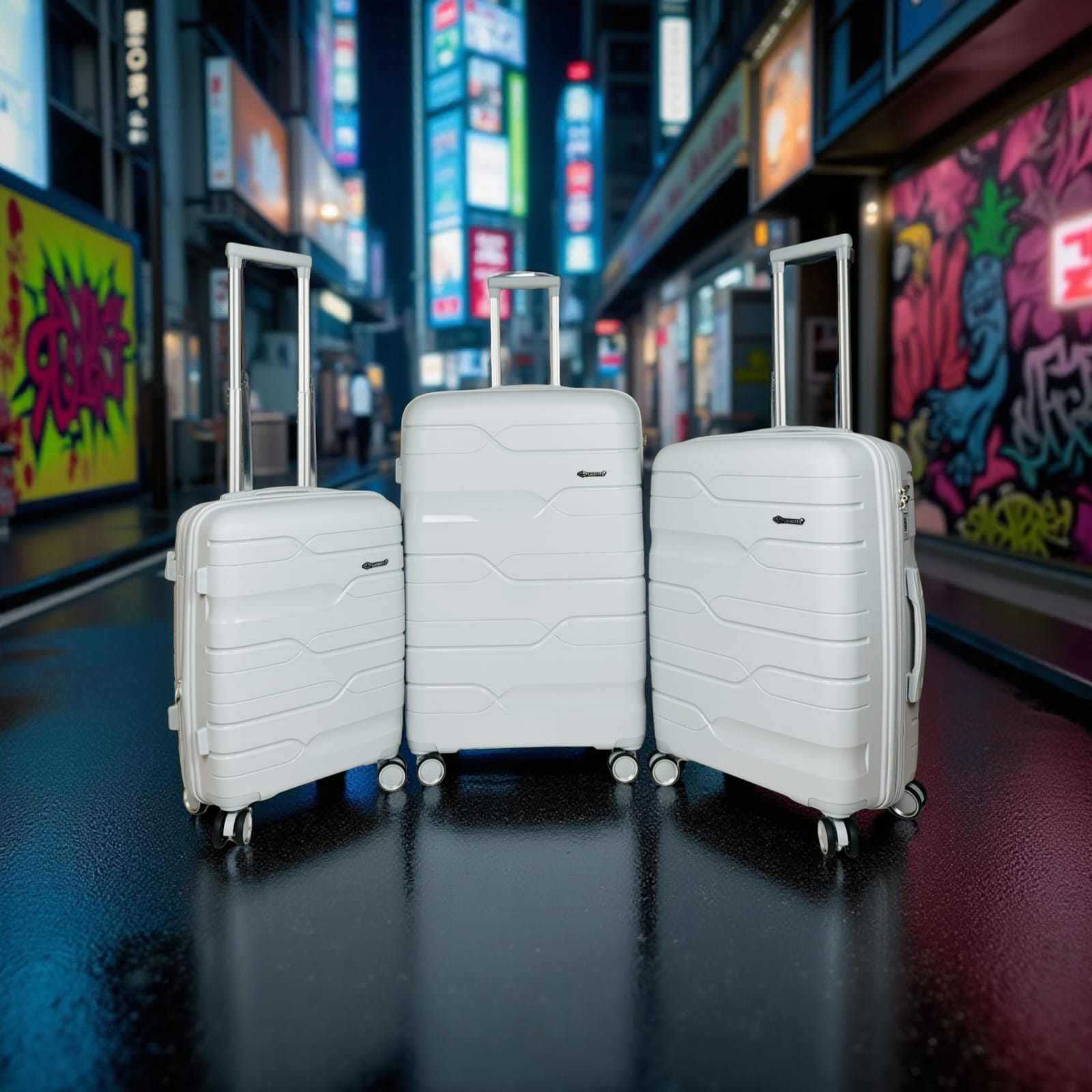 Valises Lot de 3 - FUTURA Extensibles en Polypropylène