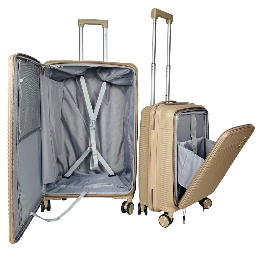 Valises Rigides avec Soufflet Extensible + Poche Ordinateur