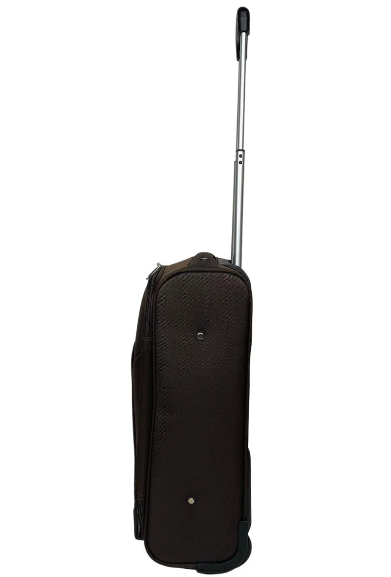 Valise cabine noire en nylon.
