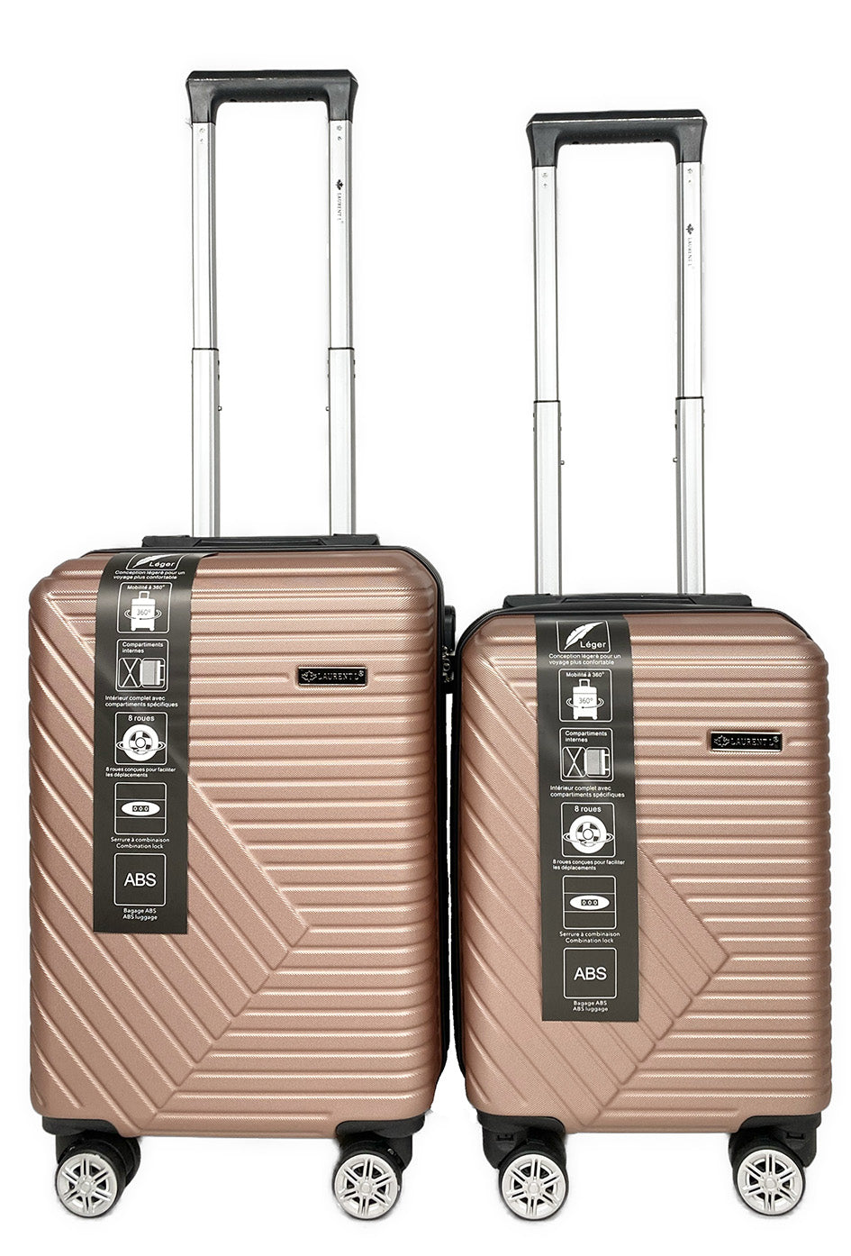 Valises cabines en ABS. WALKY : Lot de 2