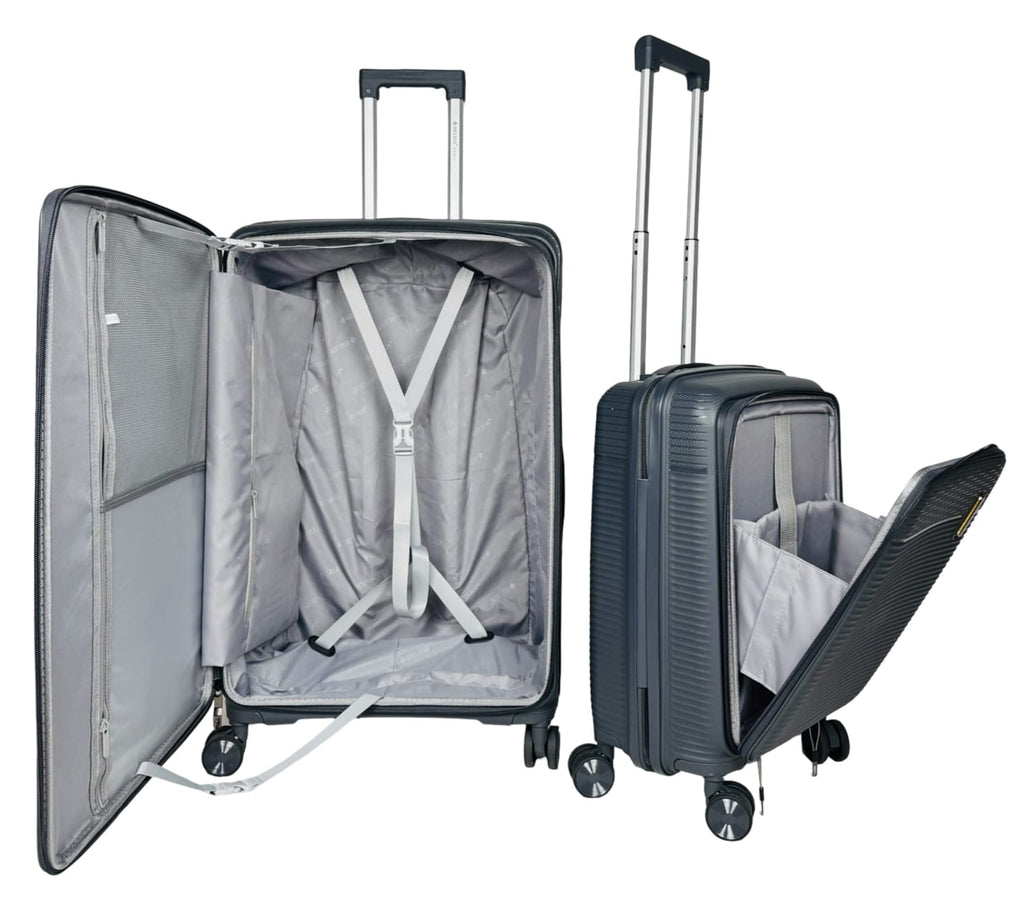 Valises Rigides avec Soufflet Extensible + Poche Ordinateur