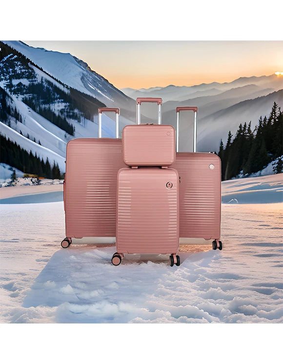 Dawn - Lot de 3 Valises + Vanity en Polypropylène Ultra Résistant | Valises de Rêve