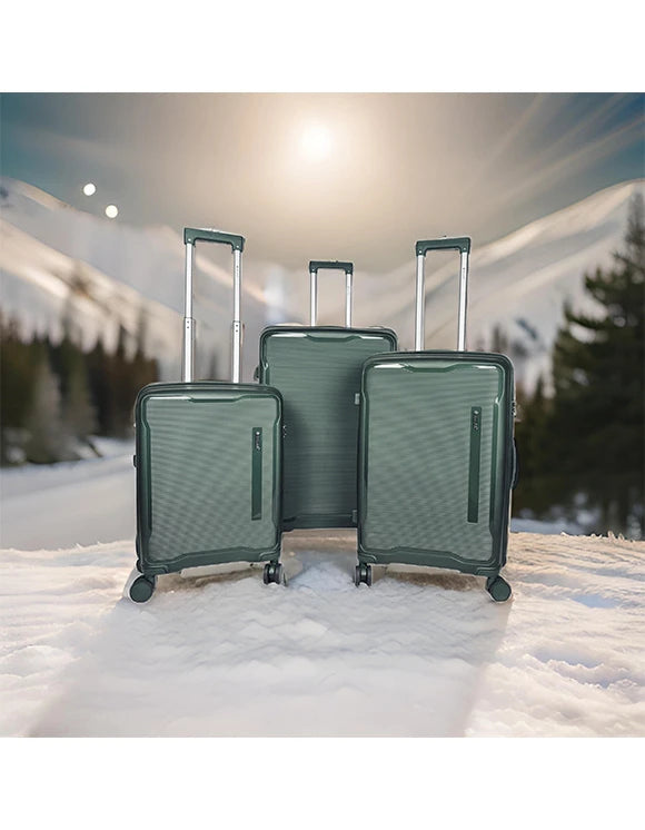PANORAMA - Lot de 3 Valises Ultra-Légères en Polypropylène | Élégance et Durabilité pour Vos Voyages