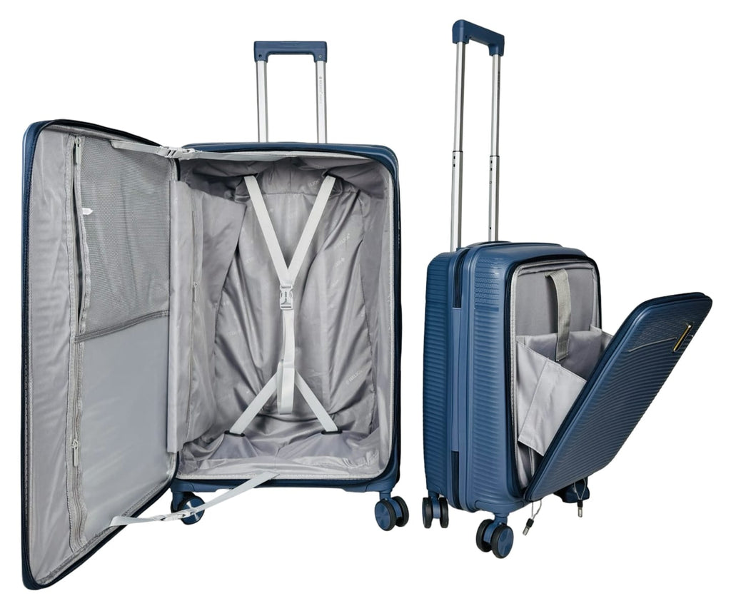 Valises Rigides avec Soufflet Extensible + Poche Ordinateur