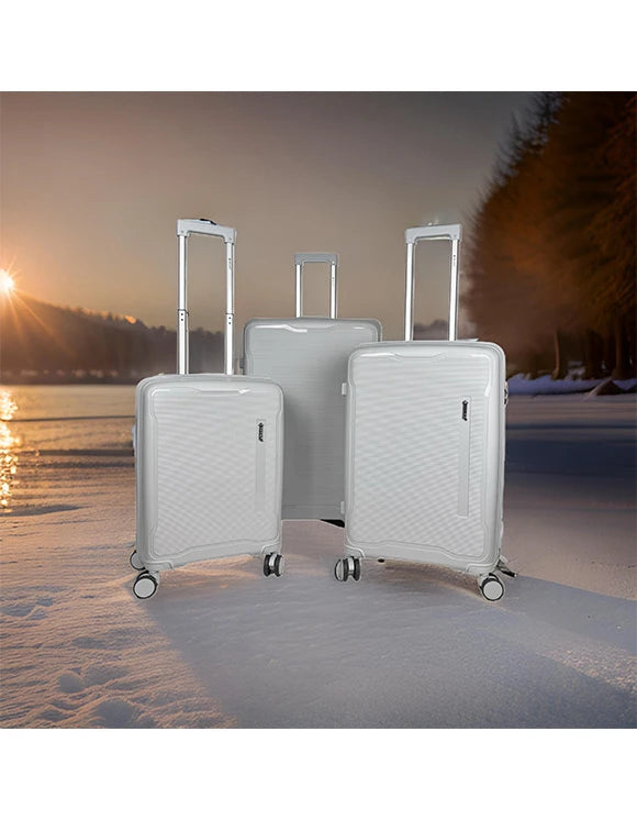 PANORAMA - Lot de 3 Valises Ultra-Légères en Polypropylène | Élégance et Durabilité pour Vos Voyages