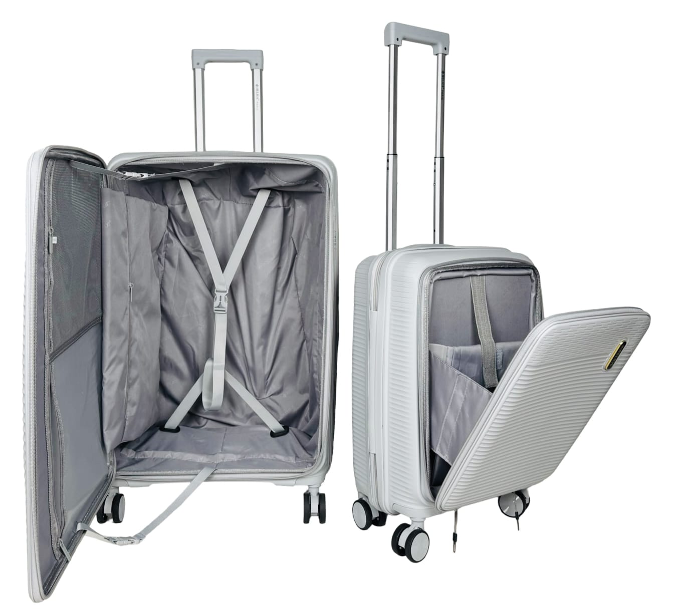 Valises Rigides avec Soufflet Extensible + Poche Ordinateur