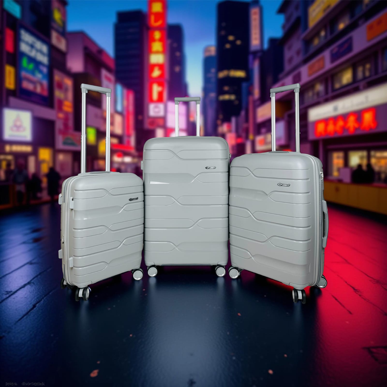 Valises Lot de 3 - FUTURA Extensibles en Polypropylène