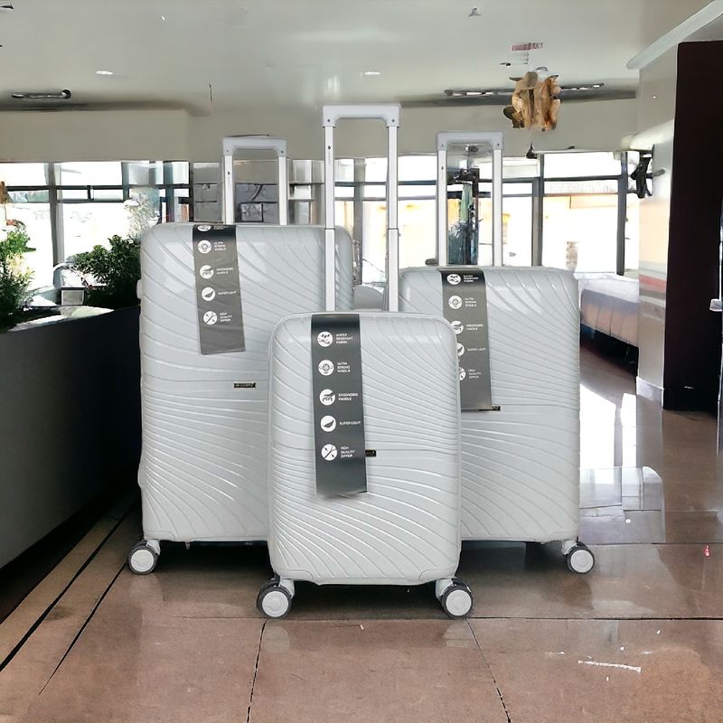 AURORA : lot de 3 valises en polypropylène